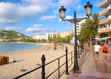 Santa Eulalia Beach in Ibiza