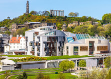 Scottish Parliament Building in Edinburgh