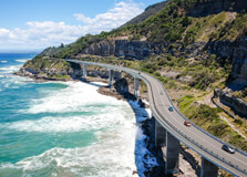Sea Cliff Bridge in Wollongong