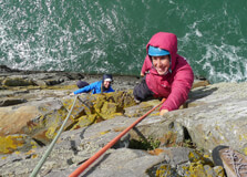 Sea Cliff Climbing In Wales in Wales