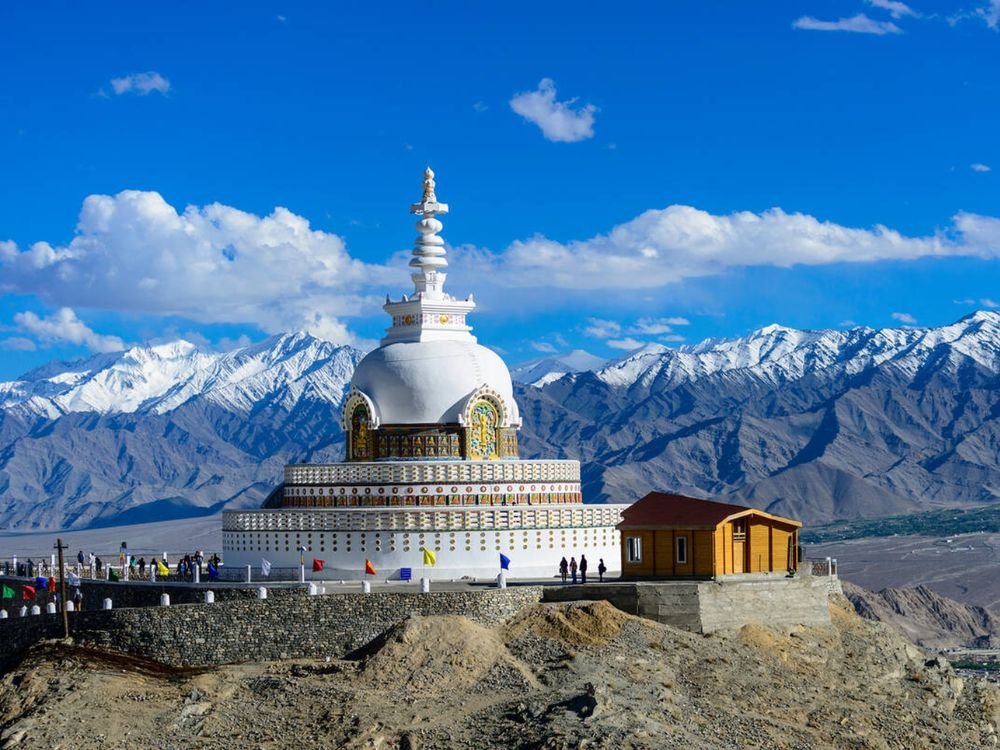 Shanti Stupa in Leh Ladakh