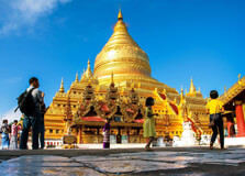Shwezigon Pagoda in Bagan