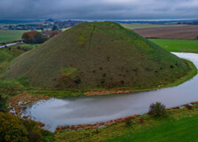 Silbury Hill in Wiltshire