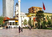 Skanderbeg Square in Tirana