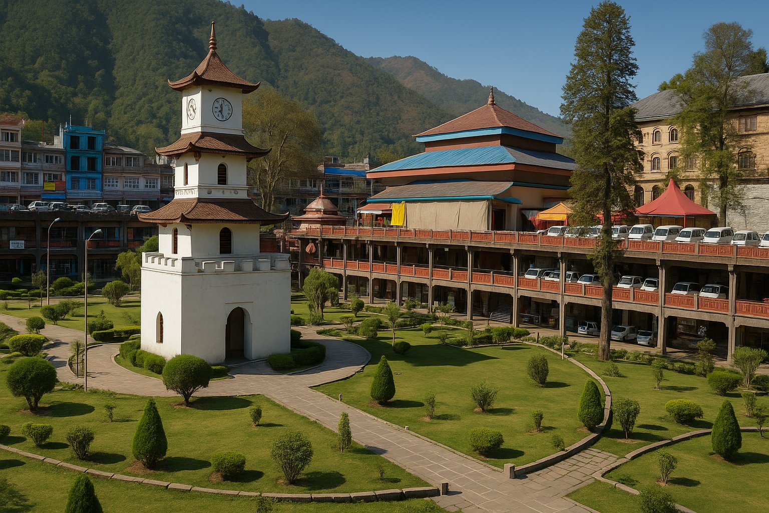 Sunken Garden in Mandi
