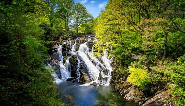 Swallow Falls in Conwy