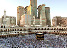 The Abraj Al-Bait Towers in Mecca