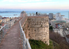The Durrës Fortress in Durres