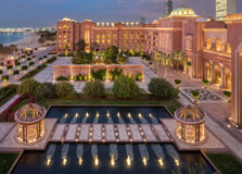 The Emirates Palace in Abu Dhabi