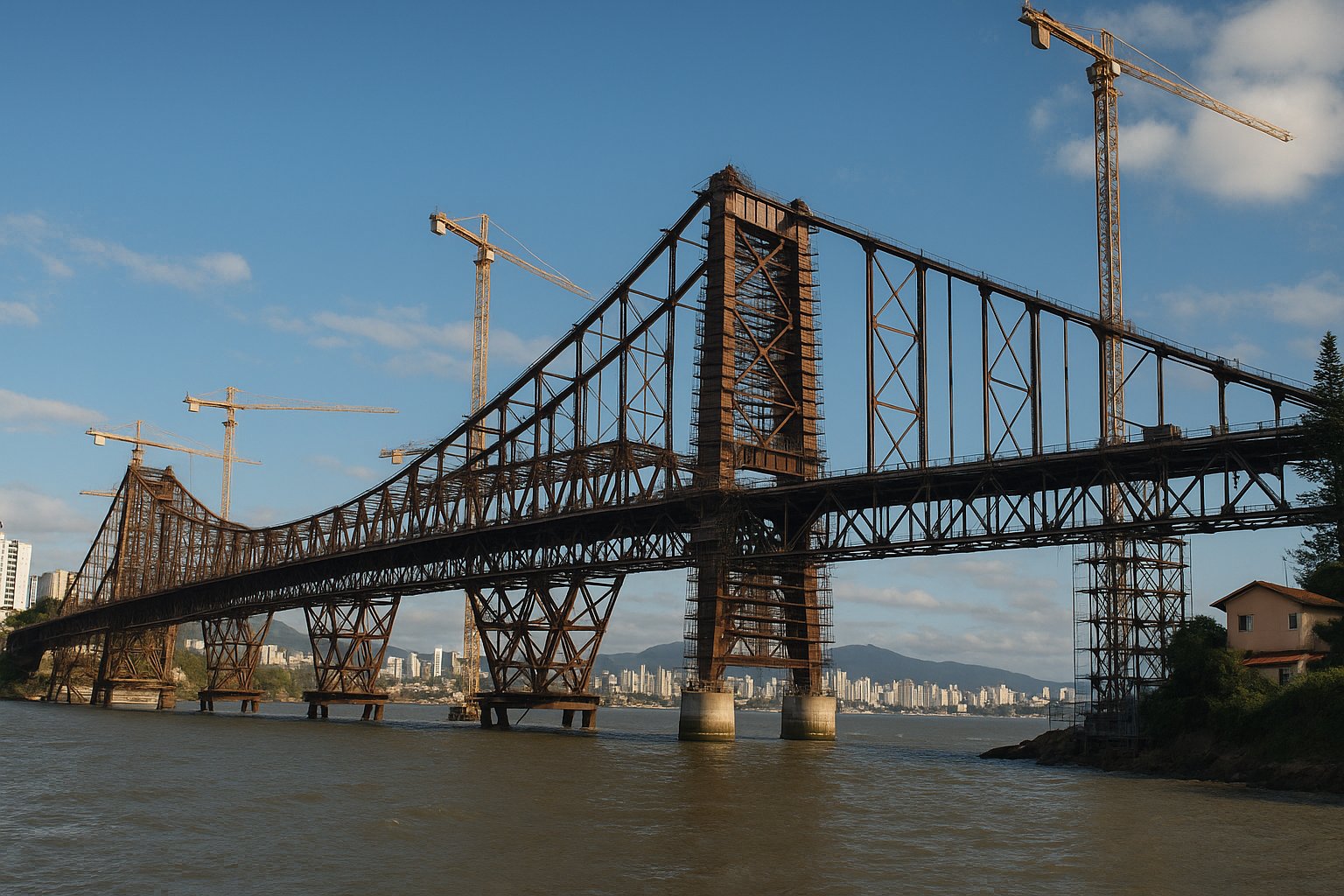 The Hercílio Luz Bridge