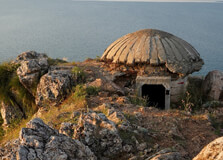 The Red Rock in Pogradec