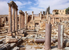 The Temple of Artemis in Jerash The Temple of Artemis in Jerash