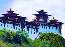 The Temple of Sha Radap in Wangdue Phodrang