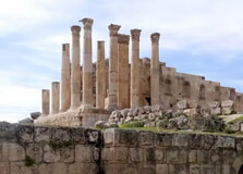 The Temple of Zeus in Jerash The Temple of Zeus in Jerash