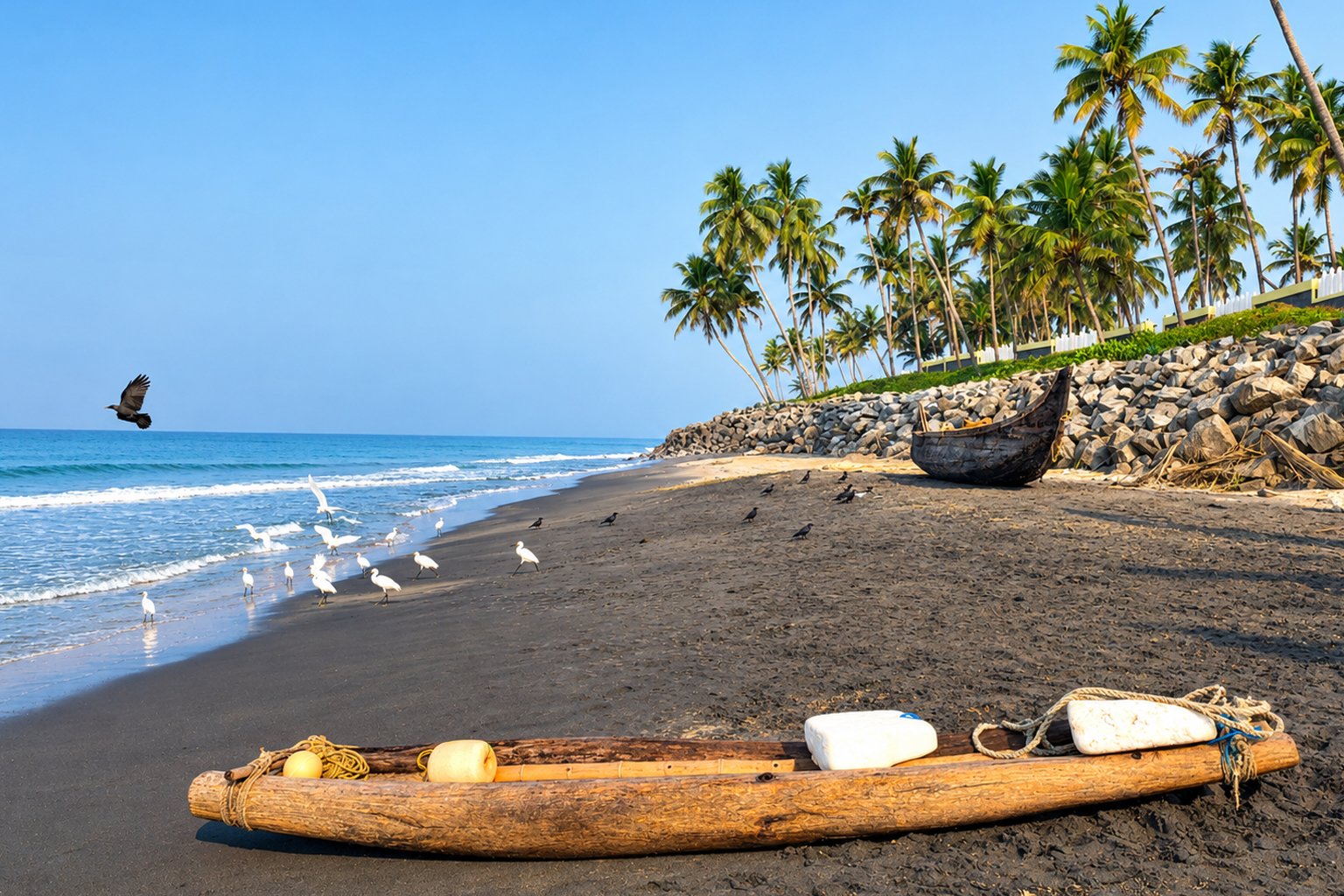 Thiruvambadi Beach in Varkala