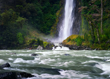 Thunder Creek Falls in West Coast