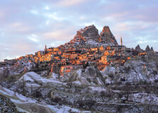Uchisar Castle in Cappadocia