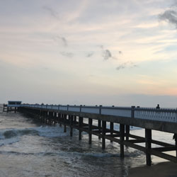 Valiyathura Pier in Kovalam