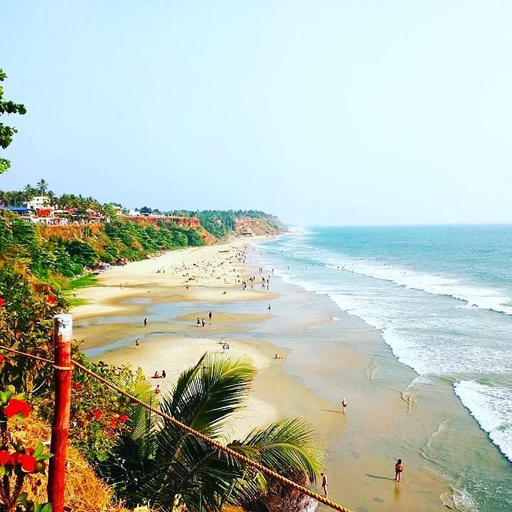 Varkala Cliff in Varkala