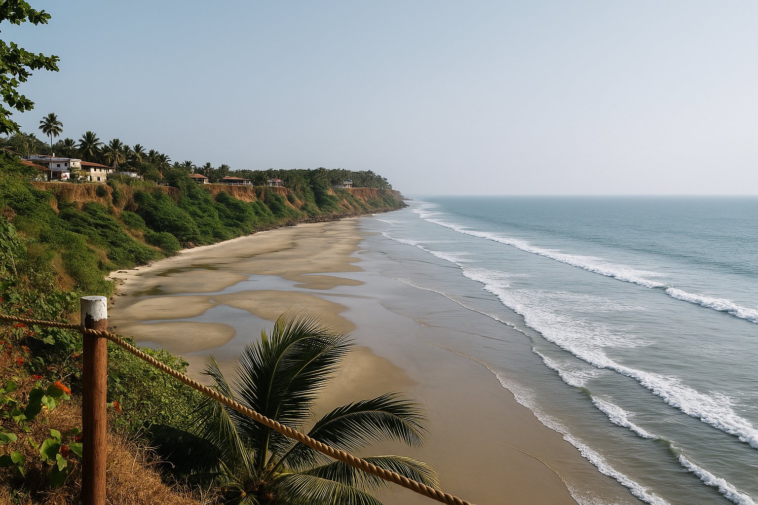Varkala Cliff in Varkala
