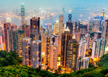 Victoria Peak in Hong Kong