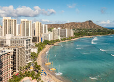 Waikiki Beach in Hawaii