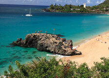 Waimea Beach in Hawaii