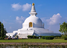 World Peace Pagoda Lumbini in Pokhara