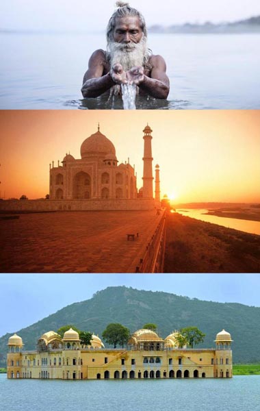 Varanasi (Ganges Tour) + Taj Mahal + Rajasthan Heritage Tour