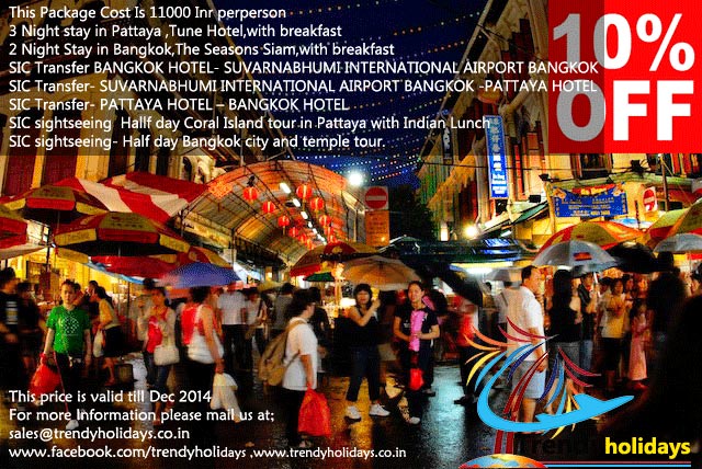 3 Nights Pattaya,2 Nights Bangkok Tour