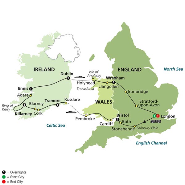 Wales & Ireland Tour (9040)