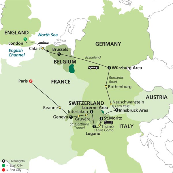 Scenic Europe & Bernina Express  (4550)
