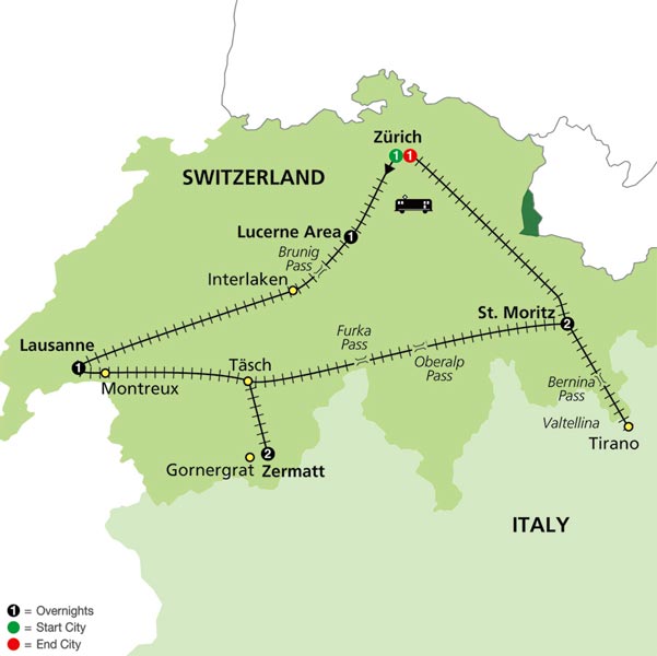 Scenic Switzerland by Train (6010)