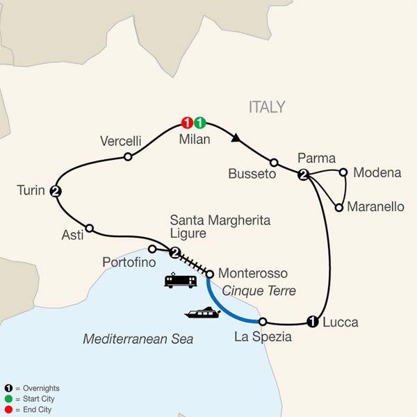 Northern Italy’S Highlights & Cinque Terre (LNORTHERN ITALY’S HIGHLIGHTS & CINQUE TERRE (LV))