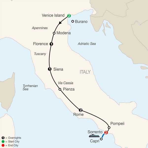 Italian Tapestry (LS) Tour