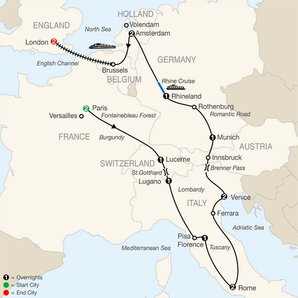 Continental Introduction With London (HYT) Tour