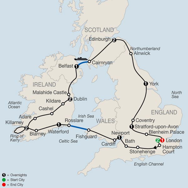 Highlights Of Britain & Ireland (GK) Tour