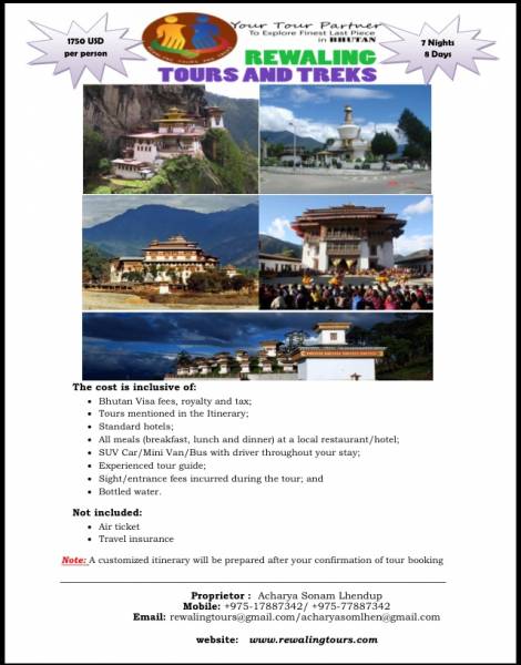 Holiday in Bhutan