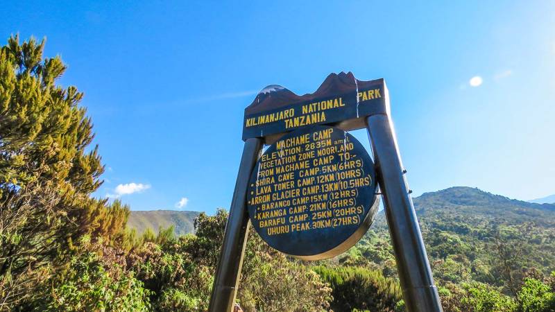 8 Days Mount Kilimanjaro Climbing Machame Route Tour Image