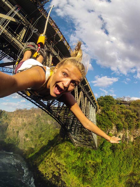 Bunji Jump on the Victoria Falls Bridge
