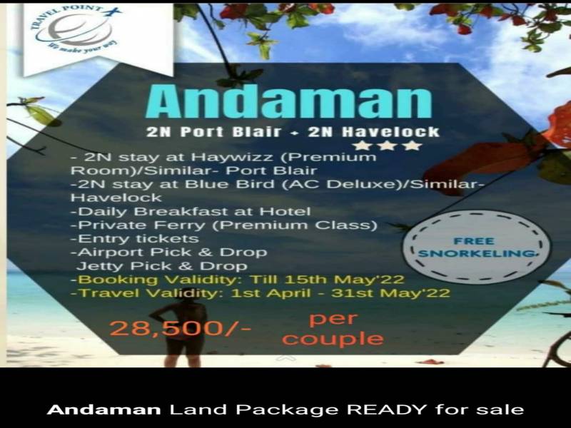 Andaman Land Package Available 4N 5D
