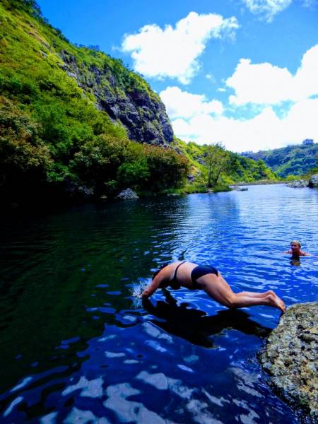 Hiking Trip Full-day: the Magnificent 7 Waterfalls Sept Cascades, Tamarind Falls Tour