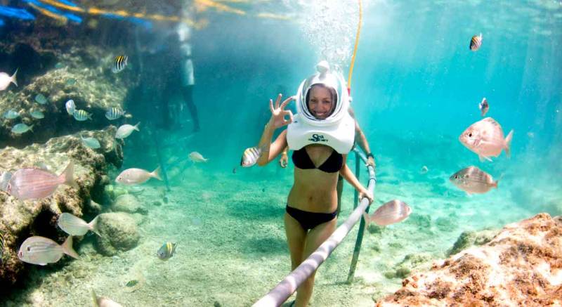 Mesmerizing Ile aux Cerfs: Speed Boat, GRSE, Lunch & Undersea walk (Full Day) Tour