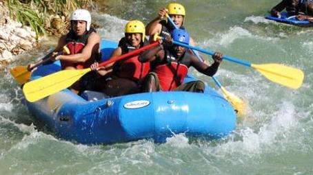 River Rafting Adventure Down Jamaica's Waters.