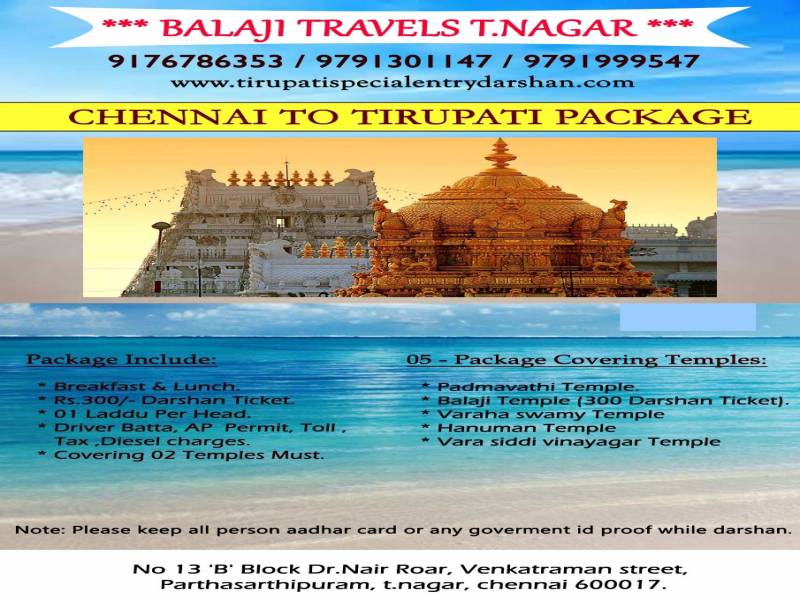 Balaji Travels T.Nagar Package