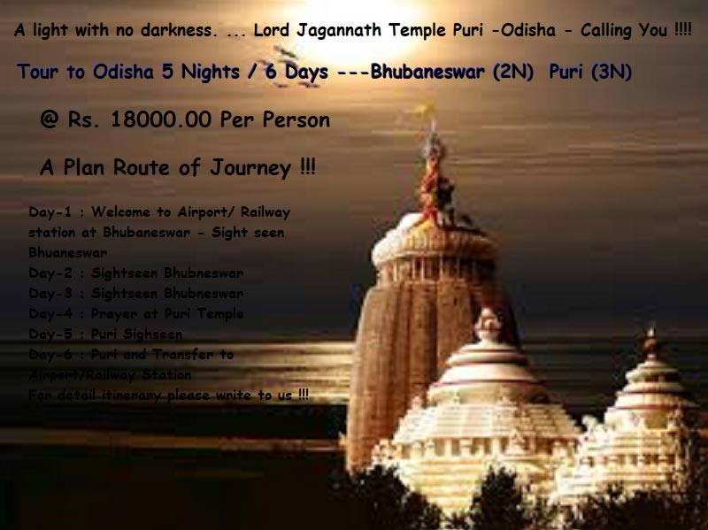 Puri - Bhubaneshwar 5 Night /6 Days Package - Tour To Odisha