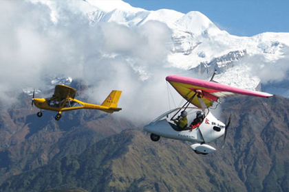 Ultra Light Flight Aircraft In Nepal Tour
