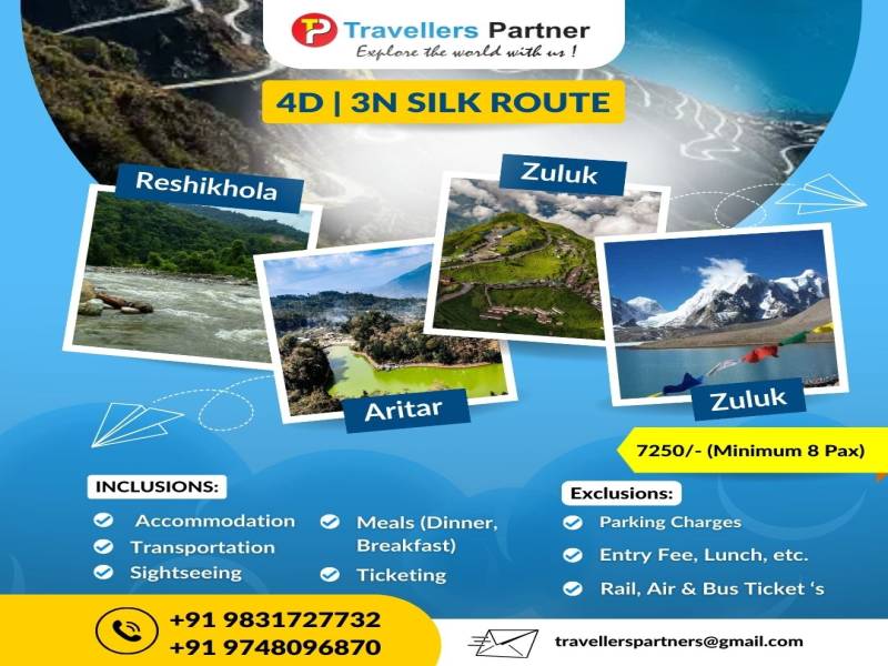 3 Nights 4 Days  ARITAR | ZULUK/PADAMCHEN | RISHIKHOLA