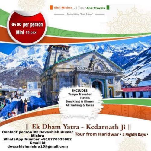 Kedarnath Dham Yatra 2022 Tour