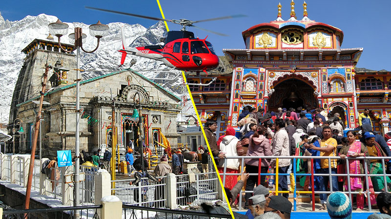 Do Dham Yatra By Helicopter 1Day